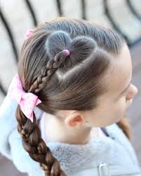 Valentine S Day Is One Of My Favorite Hair Days Of The Year Love This Cute Hair I Did For My Daughter To Kids Hairstyles Girls Valentine Hair Girl Hair Dos
