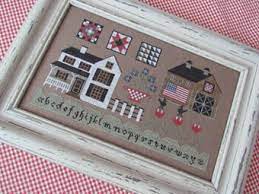 • now you can see your.pdf pattern on the screen in your browser, download it, or have it emailed to you. Scarlett House American Farmhouse Cross Stitch Pattern 123stitch