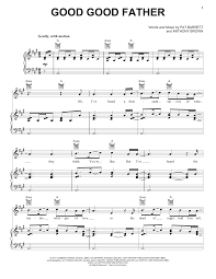 Learn to play good good father by chris tomlin. Chris Tomlin Good Good Father Sheet Music Pdf Notes Chords Christian Score Guitar Chords Lyrics Download Printable Sku 162470