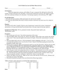 Where p is the pressure in pascals, v is the volume in m 3, n is the quantity in moles, t is the absolute temperature in kelvins and finally r is the universal gas constant. Lab Mm Of Gas