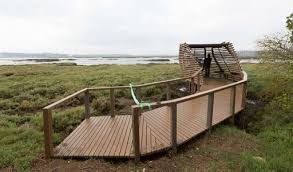 Corroios Marshland Birds Observatory Bird Blind Bird Watching Tower Architecture Round Mountain