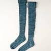 The most common cream knit stocking material is cotton. 1