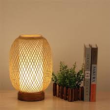 Cocoon Shape Table Lamp Japanese Bamboo Desk Lamp Living Room Decorative Light Desk Lamps Living Room Lamps Living Room Room Lamp