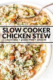 Slow Cooker Hearty Chicken Stew Recipe In 2021 Chicken Crockpot Recipes Slow Cooker Slow Cooker Chicken Stew Chicken Slow Cooker Recipes