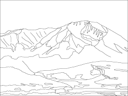 Some tips for printing these coloring pages: Mountain Picture Black And White Coloring Page Coloring Home