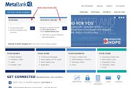 If you are often close to the maximum balance, it may be time to put your money to work and deposit it in an account that yields. Metabank Online Banking Login Cc Bank