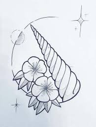 Birthday Drawing Animal Faces 57 New Ideas Unicorn Tattoos Unicorn Drawing Unicorn Art