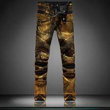 Mens floral tuxedo jacket paisley shawl lapel suit blazer jacket for dinner,prom,wedding. Click To Buy Mens Black Denim Gold Painting Coated Stretch Biker Jeans Slim Straight Pleated Jean Pants Mal Denim Pants Mens Men Jeans Pants Luxury Jeans