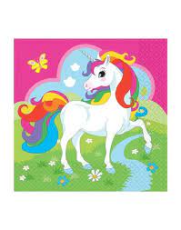 Regenbogen einhorn malvorlagen märchen ausmalbild auf der wiese zum ausmalen ausmalbilder pferde bilder. 20 Servietten Mit Dem Einhorn Motiv Magicoo De Magicoo