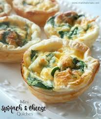 Mini Spinach And Cheese Quiche Recipe Create Bake Make Recipe Mini Quiche Recipes Quiche Recipes Cheese Quiche