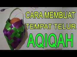Pita jepang di bikin bunga bagus juga lho ? Cara Membuat Tempat Telur Aqiqah Anak Youtube