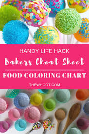 Food Coloring Mixing Chart For Bakers The Whoot Food Coloring Mixing Chart Food Coloring Chart Food Coloring