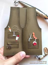 Karte Fur Einen Angler Zeit Zum Basteln Karten Basteln Geburtstagskarten Selber Basteln Diy Kindergeschenke