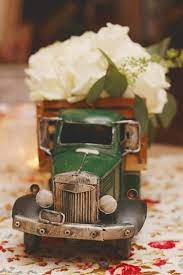 Pin By Marcie Hunt On Tablescapes Table Settings Toy Trucks Classic Cars Birthday Party Birthday Table Decorations