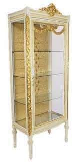 Shop for glass storage cabinet online at target. Casa Padrino Baroque Display Case Antique Style White Gold Display Cabinet Living Room Cabinet Glass Cabinet