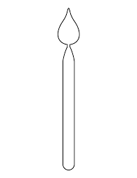 Birthday Cake Candle Clipart Black And White Printable Birthday Candle Template Birthday Candles Printable Birthday Candle Template Candle Template