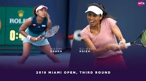 There are no recent items for this player. Naomi Osaka Vs Hsieh Su Wei 2019 Miami Open Third Round Wta Highlights Youtube