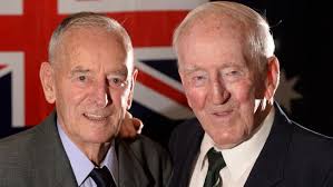 Pascoe Vale pair who served together now selling badges for the Anzac Day  appeal together