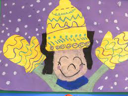 2nd Grade Winter Art Lesson Kindergarten Art School Art Projects