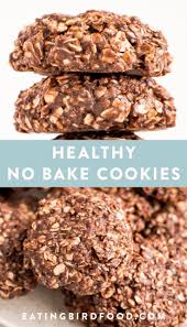 Healthy No Bake Cookies Less Sugar No Butter Eating Bird Food Recipe Healthy No Bake Cookies Healthy Sweets Healthy Baking