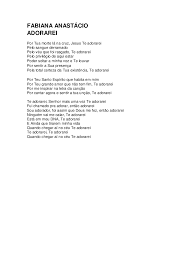 Adorarei recorded by juniorsantos607 and priscilaferrreir on smule. Fabiana Anastacio Adorarei Baixar Pdf De Docero Com Br