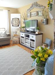 Farmhouse Living Room For Summer Yellow Walls Living Room Yellow Living Room Farmhouse Decor Living Room