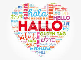 Hello In Different Languages Word Cloud In Shape Of World Map Wall Stickers World Word Us Myloview Com