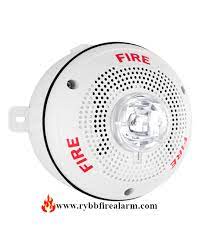 System Sensor Spscwk Ceiling Speaker Strobe White Rybb Fire Alarm