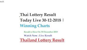Thailand Lottery Result Today 30 12 2018 30 Dec Update Lottery Results Lottery Result Today Lottery