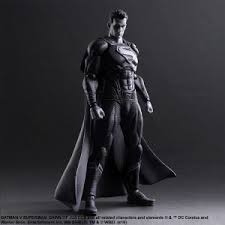 Black And White The Dawn Of Justice August 7 2016 Play Arts Kai Black White Superman Figure In 2020 Batman Superman Figure Play Arts Kai Action Figures
