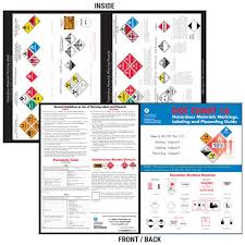 9 Hazmat Load And Segregation Chart 2 Sided Laminated Dot