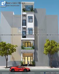 Thiết kế nhà phố (nhà ống) hiện đại 4 tầng 1 tum 3,6x15m tại TP. Hải Dương
