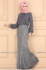 Modaselvim Petang Pakaian Kolar Terikat Petang Pakaian Malam 3008ab368 Perak Hijab Evening Dress Stylish Dress Designs Muslimah Fashion Outfits
