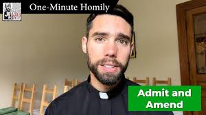 One-Minute Homily: "Admit and Amend"