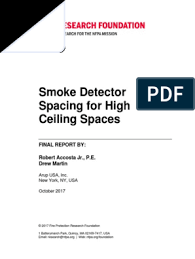 Not every fire will produce the same type of smoke. Rf Spacing High Ceilings Nature