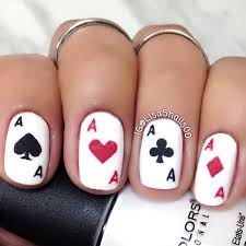 Card Poker Nails Nail Art Hacks Nail Designs Nails