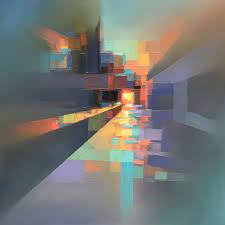 Artist Creates Modern Landscapes In His Unique Abstract Style 13 Pics Abstract Art Painting Abstract Abstract Artwork