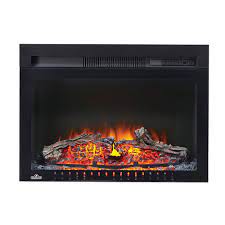 When you want to introduce the cozy warmth and visual appeal of an electric fireplace to an area in your home, there's a variety of styles available. Napoleon Cinema 24 Inch Built In Electric Fireplace Insert With Logs The Home Depot Canada