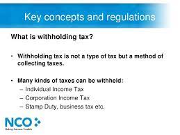 Many jurisdictions also require withhold. Withholding Tax In China