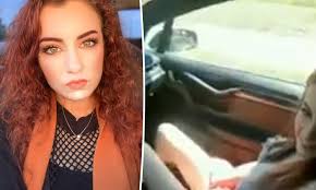 Reckless couple film porn in a moving Tesla on autopilot, but knock it out  of self-driving mode | Daily Mail Online