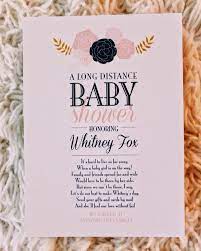 Long Distance Baby Shower Invites Are Available At Boardman Printing Long Distance Baby Shower Invitations Virtual Baby Shower Ideas Long Distance Baby Shower
