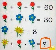 10 trick math puzzles only for genius with answer wow quiz views 698k3 years ago. Flower Math Puzzle Puzzlersworld Com