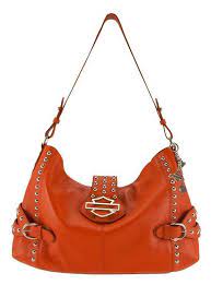 Harley Davidson Women S Purse Rider Berlin Shopper Tote Orange Rd6298l Orange Harley Davidson Purses Tan Leather Handbags Bags