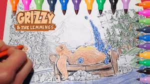 Coloring pages of grizzy and the lemmings.the forest ranger's house is the only area of human civilization in the middle of untamed my kids introduced me to the grizzly and the lemmings show on youtube, and it's super cute. Grizzy And The Lemmings Be Creative With Coloring Book New Cartoon Network Boomerang Games Youtube