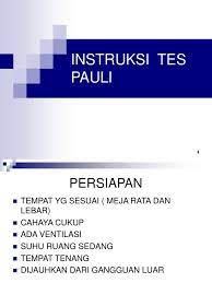 We did not find results for: Instruksi Tes Pauli