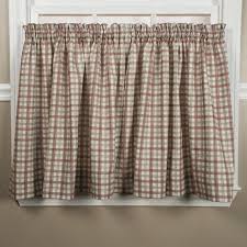 1 x shower curtain rod (shower curtain, hooks and glue are not included). Ellis Curtain Bristol Plaid Print 68 Inches Wide X 30 Inches Long Tailored Tiers Window Curtains