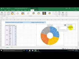 how to sunburst chart in excel 2016 advanced excel tips