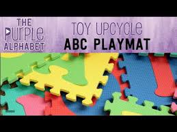 Foam abc puzzle floor mat. Alphabet Mat Activity Ideas For Kids Toy Upcycle Youtube