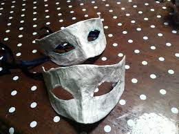 手作りハロウィーンマスクの作り方 マスク マスク アトリエ ハロウィーンマスク 紙リボン ハロウィーン