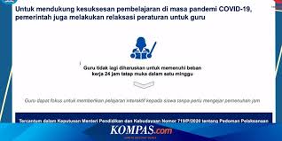 Pada tahun pelajaran baru semester ganjil 2020/2021 guru kelas sd dan mi membutuhkan format silabus revisi terbaru ini yang nantinya menjadi acuan dalam menyusun perangkat pembelajaran kurikulum 2013. Guru Ini Pedoman Pelaksanaan Kurikulum Darurat Dari Kemendikbud Halaman All Kompas Com